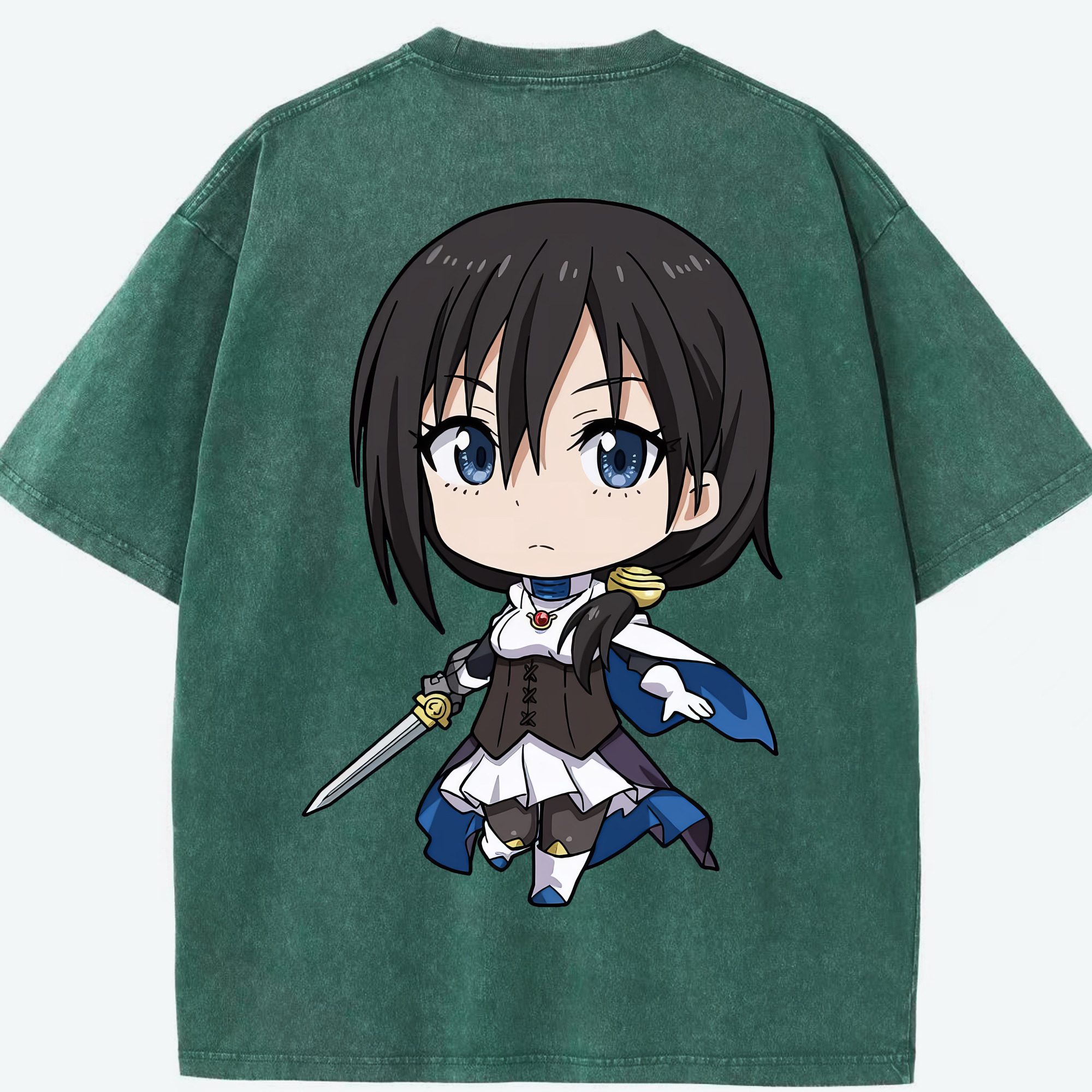 （画像用） 転スラ Regarding Reincarnated to Slime 綿100% ヴィンテージ風 半袖Tシャツ（背面プリント）